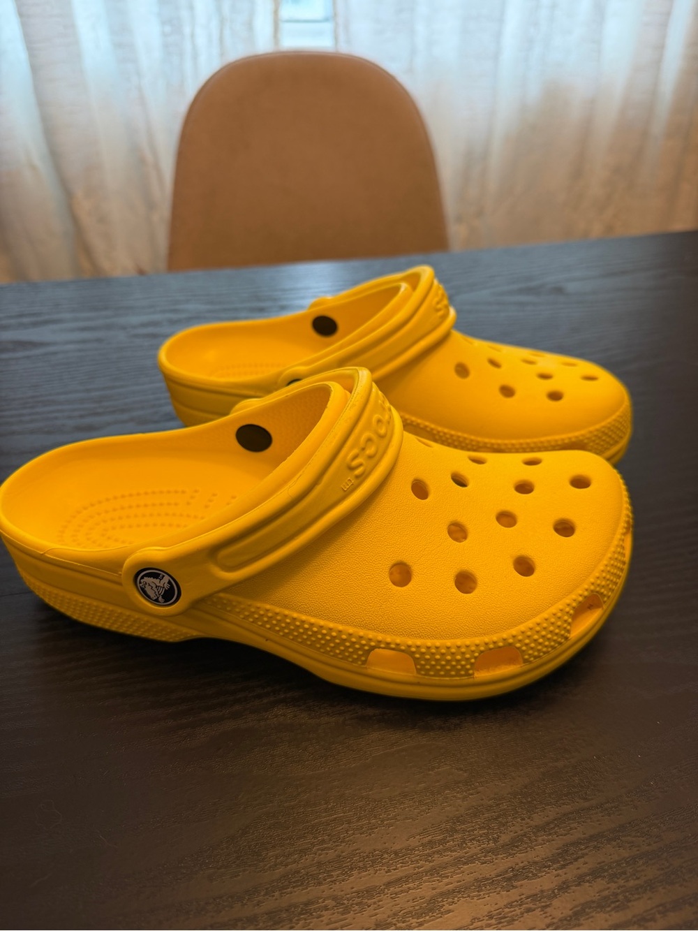 CROCS Classic Clog Sandals in Bright Yellow